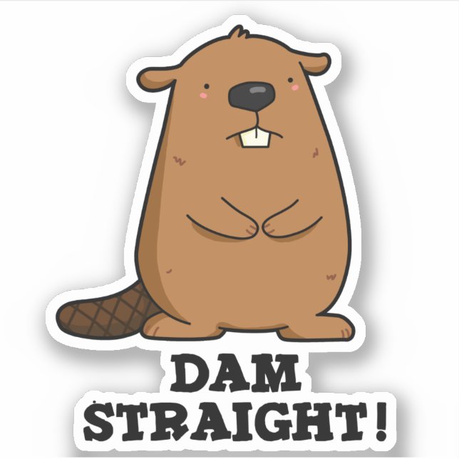 Dam Straight Sassy Beaver Pun (Front)