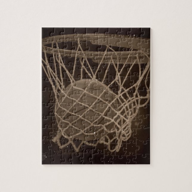 Damaged Basketball Photo Jigsaw Puzzle (Vertical)