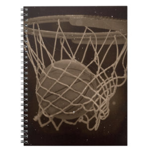 Damaged Basketball Photo Notebook