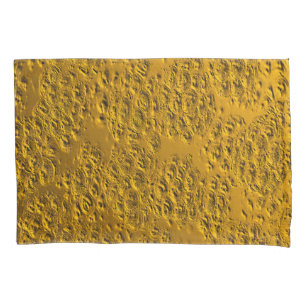 Damaged gold metal pillowcase