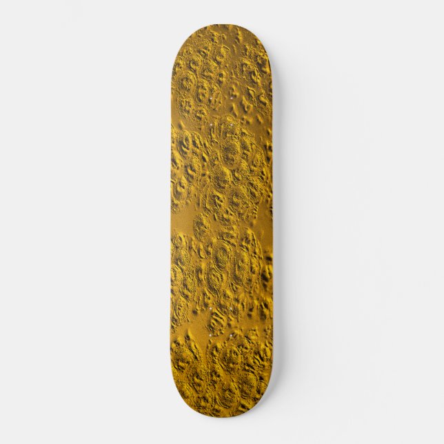 Damaged gold skateboard (Front)