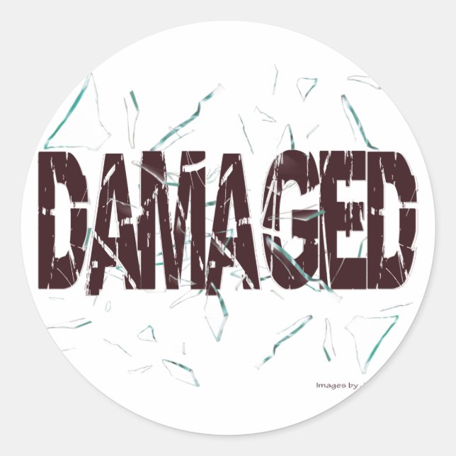 damaged sticker (Front)