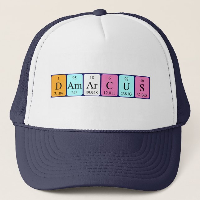 Damarcus periodic table name hat (Front)