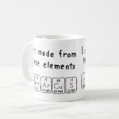 Damarcus periodic table name mug (Front Left)