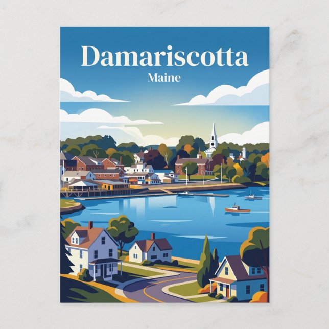 Damariscotta USA Postcard (Front)
