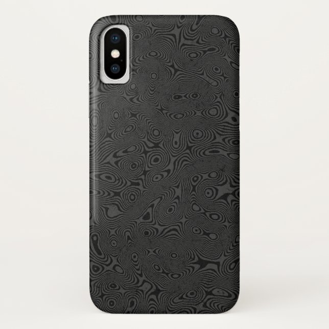 Damascus steel awesome forged blade swords metal i Case-Mate iPhone case (Back)