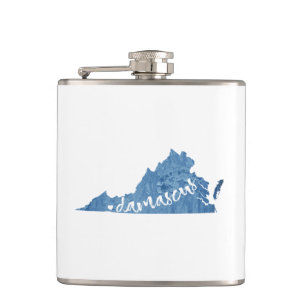 Damascus, Virginia Hip Flask