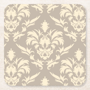 Damask 2 square paper coaster