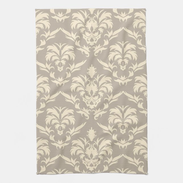 Damask 2 tea towel (Vertical)