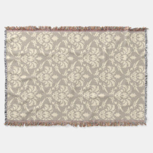 Damask 2 throw blanket