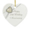 Damask 30th Wedding Anniversary Heart Ornament
