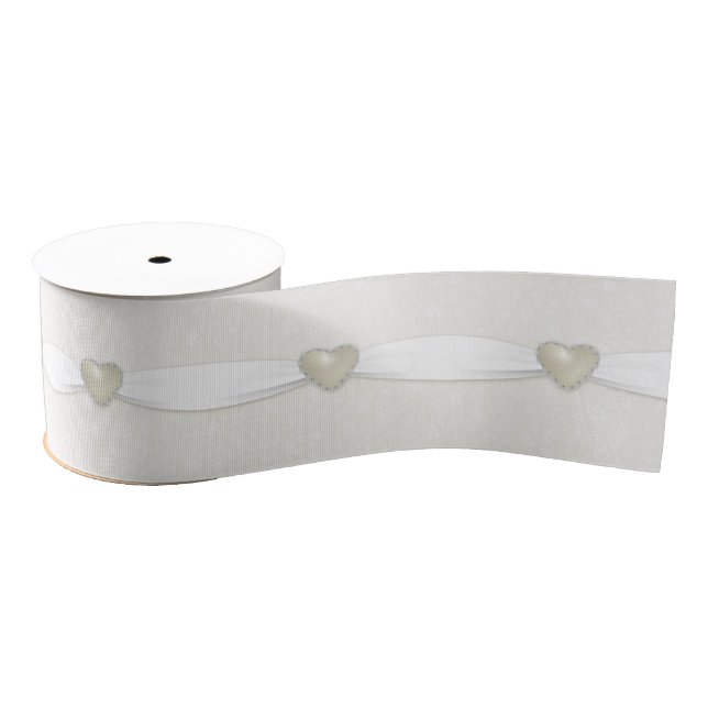 Damask 30th Wedding Anniversary Ribbon Grosgrain Ribbon (Spool)