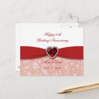 Damask 40th Wedding Anniversary Design