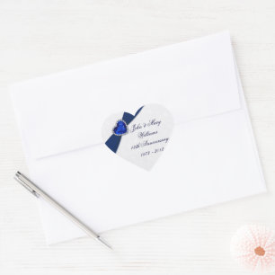 Damask 45th Wedding Anniversary Sticker