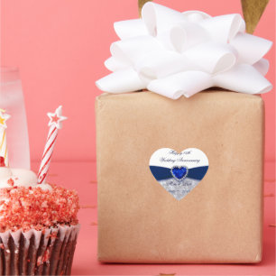 Damask 45th Wedding Anniversary Sticker