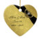 Damask 50th Wedding Anniversary Heart Ornament