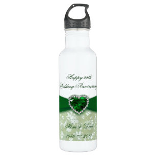 Damask 55th Wedding Anniversary 710 Ml Water Bottle