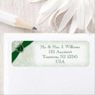 Damask 55th Wedding Anniversary Address Label