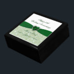 Damask 55th Wedding Anniversary Gift Box<br><div class="desc">A Digitalbcon Images Design featuring an emerald green colour and damask design theme with a variety of custom images, shapes, patterns, styles and fonts in this one-of-a-kind "Bold Damask 55th Wedding Anniversary" Gift Box. This attractive and elegant design comes complete with customisable text lettering to suit your own special occasion,...</div>