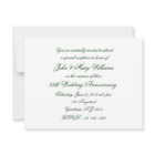 Damask 55th Wedding Anniversary Invitation