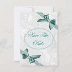 Damask and Bows 18th Birthday Save The Date