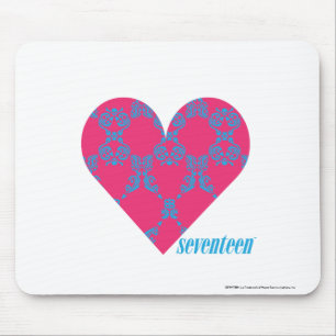 Damask Aqua-Magenta 4 Mouse Mat