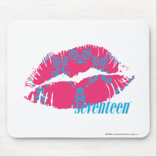 Damask Aqua-Magenta Mouse Mat