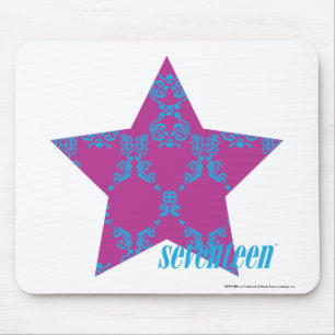 Damask Aqua-Purple 3 Mouse Mat