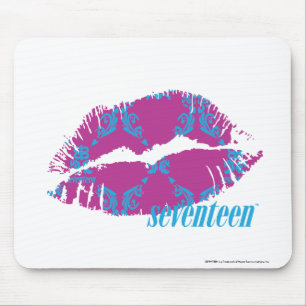 Damask Aqua-Purple Mouse Mat