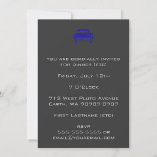Damask Auto Invitation
