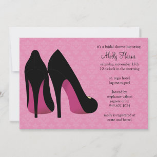 Damask Bachelorette Party Invitation