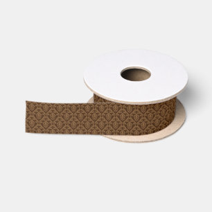Damask background 2 satin ribbon