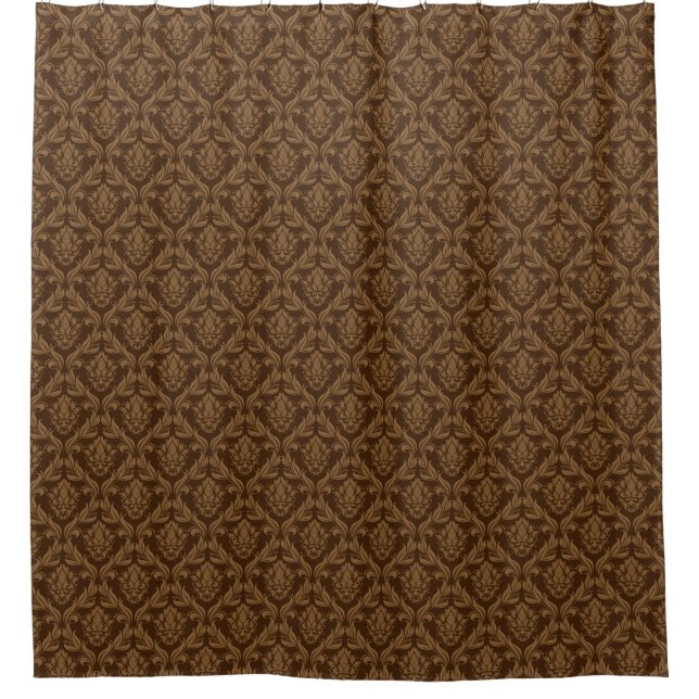 Damask background 2 shower curtain (Front)
