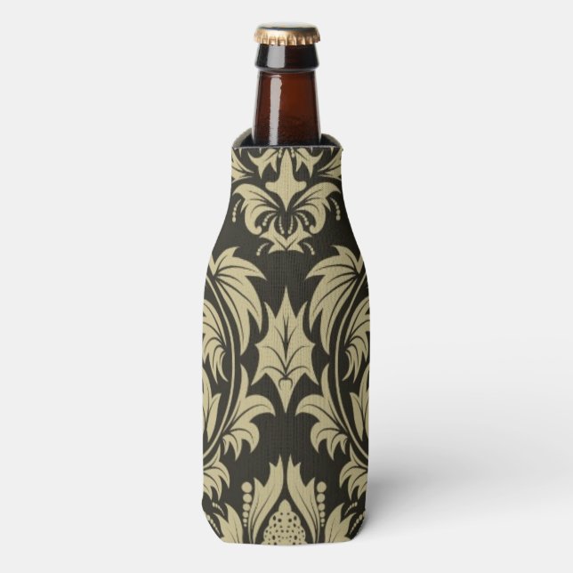 Damask background bottle cooler (Bottle Front)