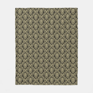 Damask background fleece blanket