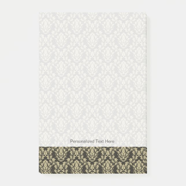 Damask background post-it notes (Front)