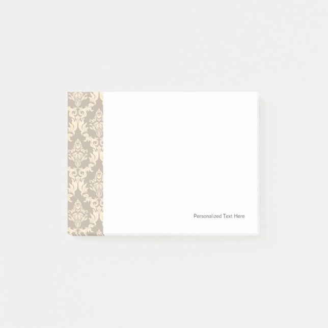 Damask background post-it notes (Front)
