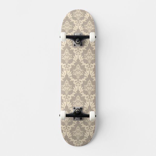 Damask background skateboard (Front)
