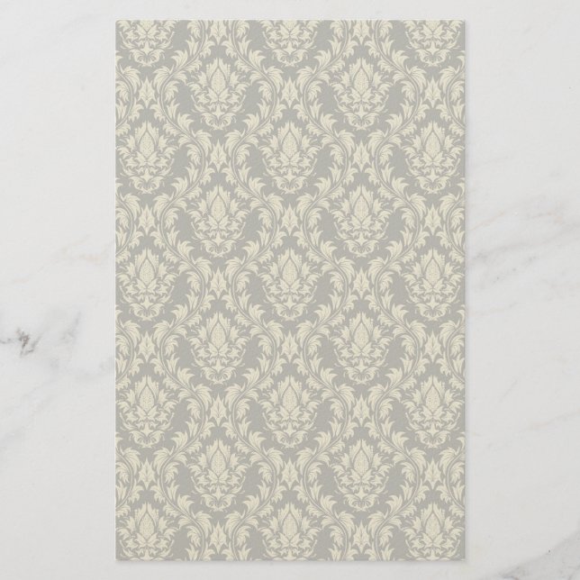 Damask background stationery (Front)