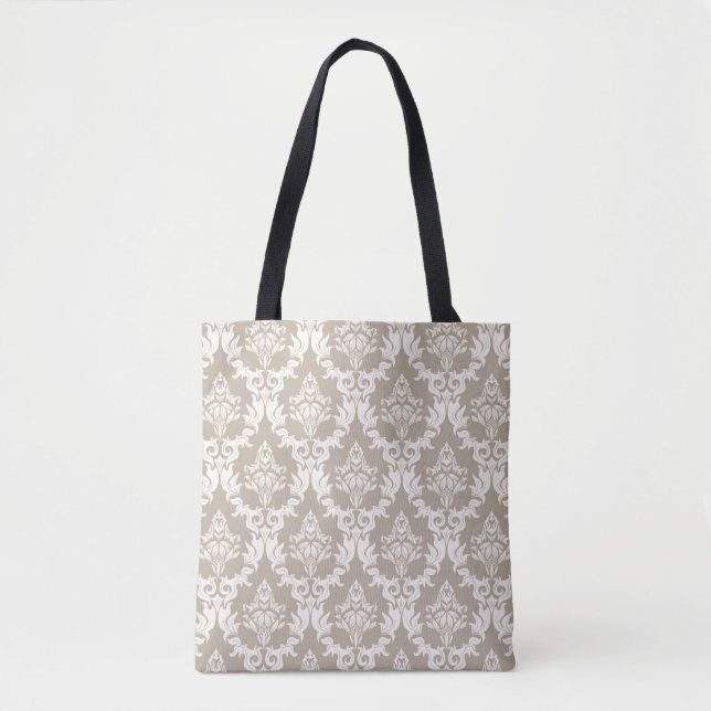 Damask background tote bag (Front)