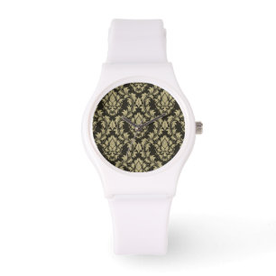 Damask background watch