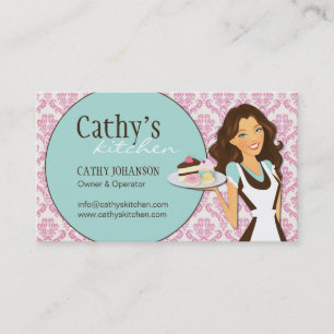 Damask Bakery Business Card