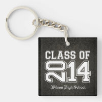 Damask Black and White Class of 2014 Graduation