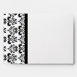 DAMASK ,black and white Envelope