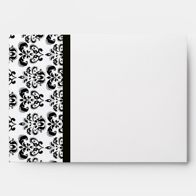 DAMASK ,black and white Envelope (Front)
