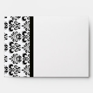 DAMASK ,black and white Envelopes