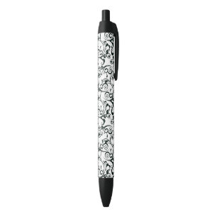 Damask Black Ink Pen