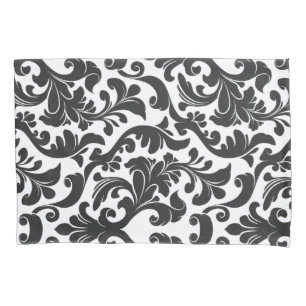 Damask Black Pillowcase
