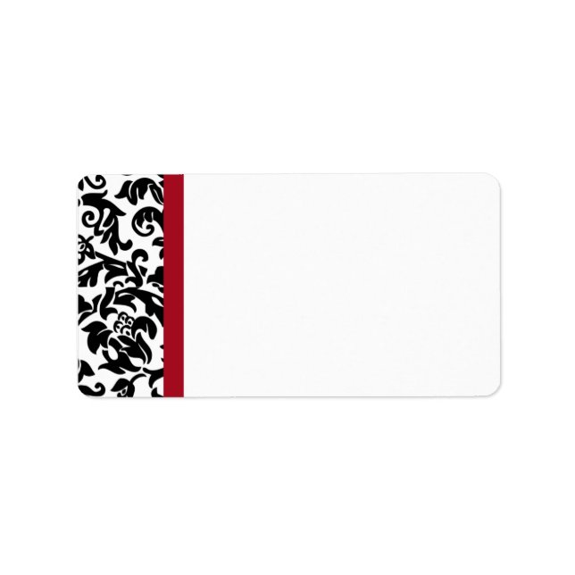 Damask Blank Address Labels (Front)