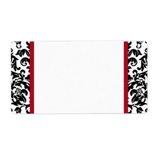 Damask Blank Shipping Labels